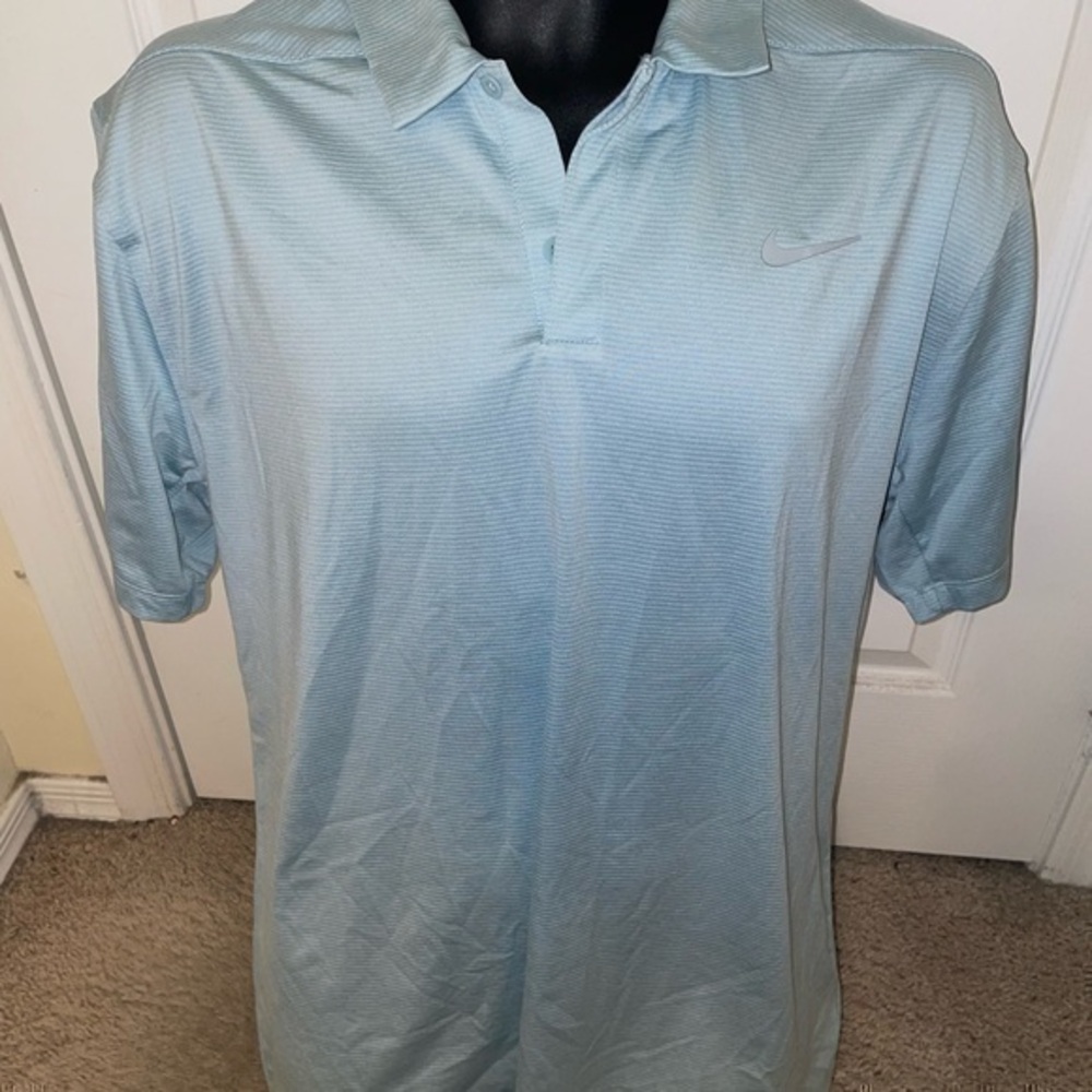 Mens pre owned Nike golf polo shirt large L size Dri fit